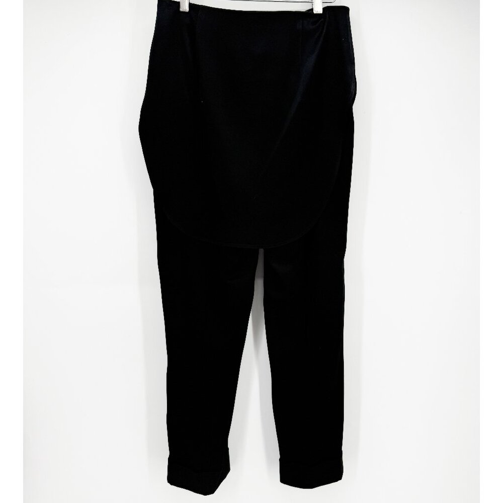 Hellessy Black Kooning satin trousers with shirttail overlay, size 4 - Picture 6 of 16